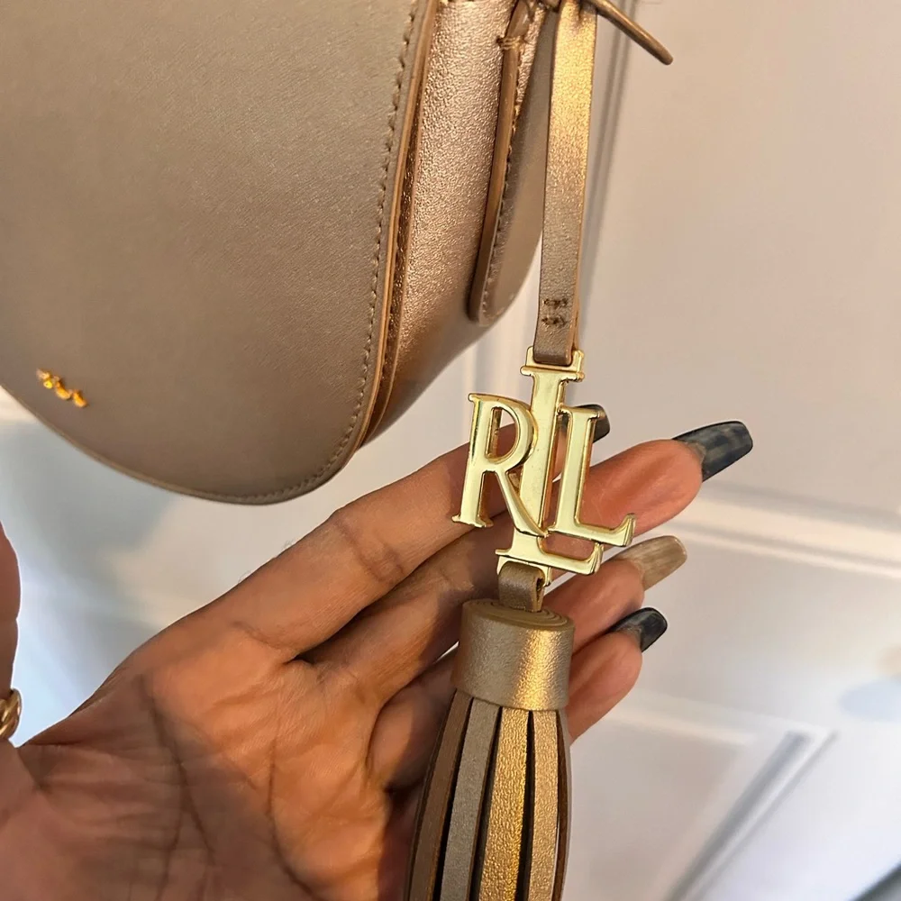 Ralph Lauren Gold Crossbody Bag - Picture 3 of 9